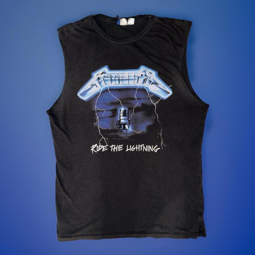 Metallica T-Shirt Ride The Lightning Size Small Sleeveless